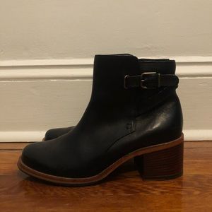Black Clark booties